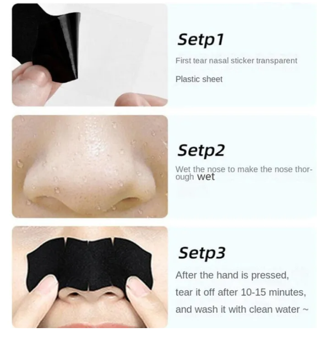 10pcs Nose Blackhead Remover