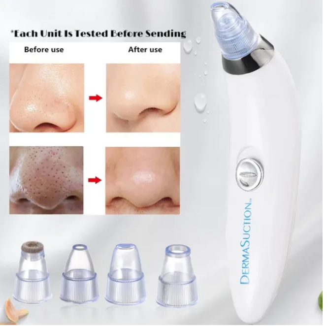 5 in 1 Electric Blackhead Acne Oil Remover Vacuum Suction Face Pore Cleaner Machine